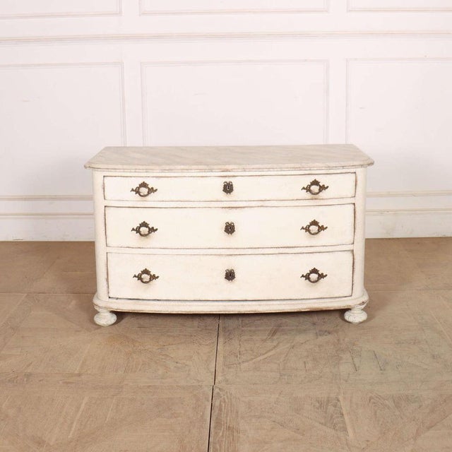 French Bow Front Chest of Drawers For Sale - Image 12 of 12