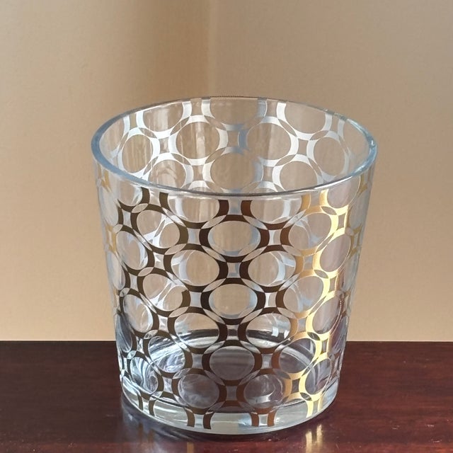Vintage Mid-Century Modern-Style Glass Wine Cooler For Sale - Image 10 of 17