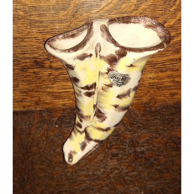 1960s Mid-Century Ceramic Wall Vase from Jasba, 1960s For Sale - Image 5 of 6