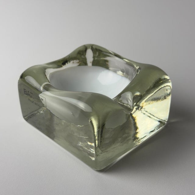 Vintage Murano Glass Ashtray from Alfredo Barbini, Italy, 1980s For Sale - Image 15 of 15