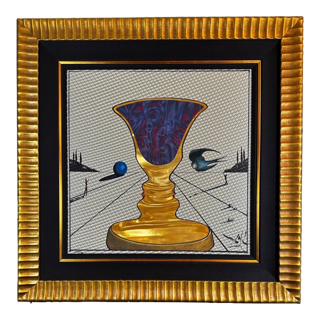 1970s Share Dali Tristan & Isolde Litho on Rowlux W/Added Color Framed H/Sig Certificate Art For Sale
