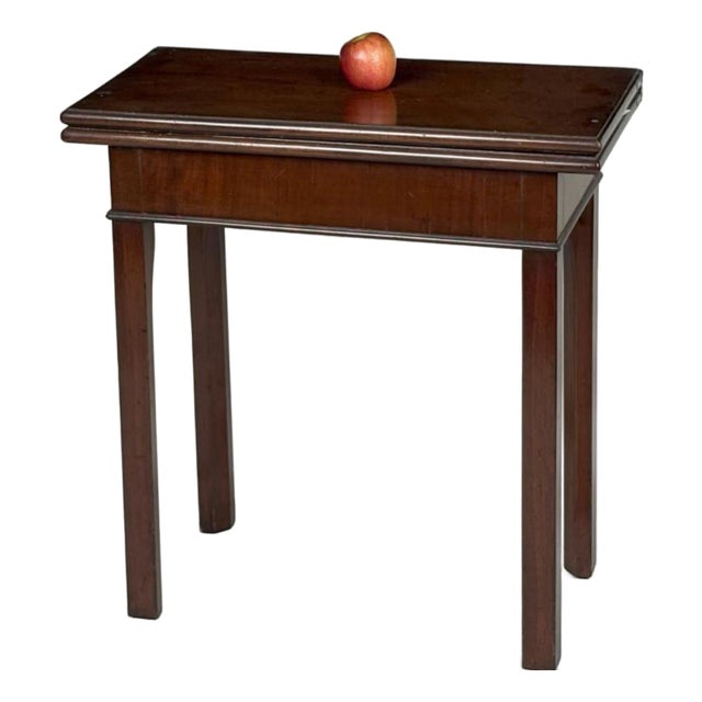 Small 18th Century George III Mahogany Games Table For Sale