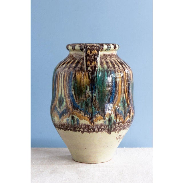 Nabeul Double-Handled Jar from Pierre De Verclos, 1930 For Sale - Image 3 of 10