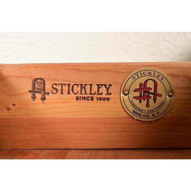 Stickley Harvey Ellis Collection Arts & Crafts Inlaid Cherry Wood Coffee Table For Sale - Image 9 of 16