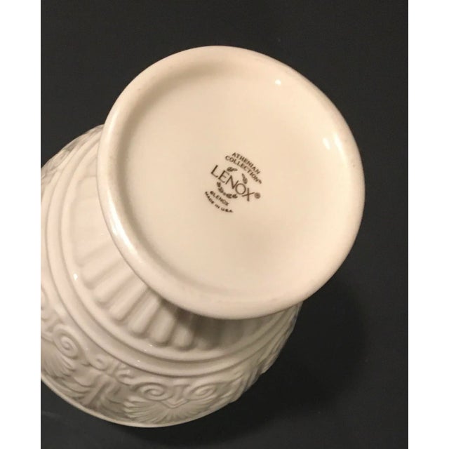 Ivory Vintage Lenox China Athenian Collection Vase For Sale - Image 8 of 9