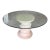 1970s Michael Taylor Style Plaster Pedestal Dining Table With 1/2” Glass Top For Sale