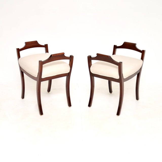 1900 - 1909 Antique Swedish Stools, 1900, Set of 2 For Sale - Image 5 of 9