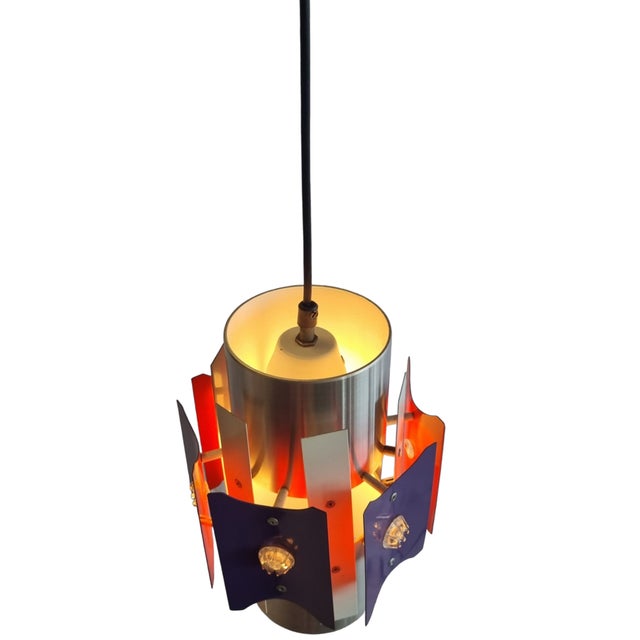 Funky Space Age Hanging Lamp attributed to Lakro, 1970s For Sale - Image 13 of 14