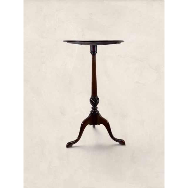 Early 19th Century Antique English Mahogany Tripod Occasional Table For Sale - Image 9 of 9