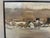 Unknown, Winter Landscape Village Snow, 1994, Oil on Cardboard For Sale - Image 3 of 13