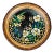 Vintage Painted Wooden Plate For Sale