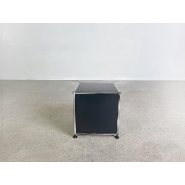 Postmodern Steel Blue Coffee Table from Usm Haller For Sale - Image 3 of 8