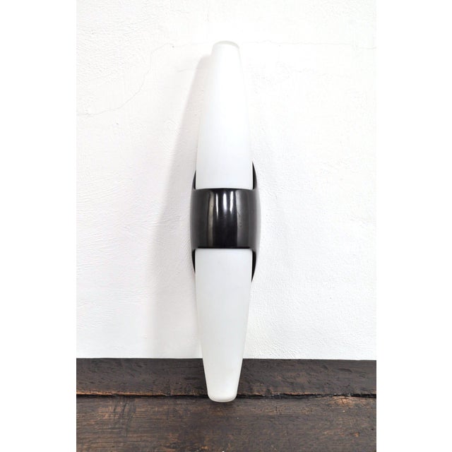 Glass Vintage Bakelite and Milk Glass Wall Light from Bo-Niko, 1960s For Sale - Image 7 of 11