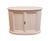Contemporary Century Furniture Coastal Contemporary Style 46" White Oval Console / Server Buffet W. White Granite Top For Sale - Image 3 of 11