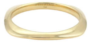 Tiffany & Co. 18k Yellow Gold Cushion Shape Bangle Bracelet