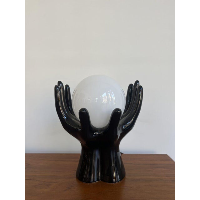 Vintage Hands Table Lamp For Sale - Image 4 of 11