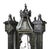 Vintage Tuscan Style Black Turret Chandelier, Handmade Ironwork. For Sale - Image 4 of 10