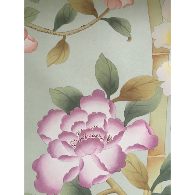 Blue 36“*96”， a Set of 18th-Century Style Chinoiserie Chinoiserie Wallpaper, Wall Art Work, No Frame For Sale - Image 8 of 12