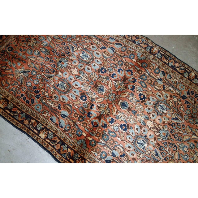 1920s, Handmade Antique Persian Sarouk Rug 3.4' X 5.4' For Sale - Image 4 of 7