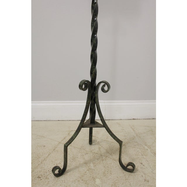 1990s Paint Decorated Iron Base Fire Screen For Sale - Image 5 of 7