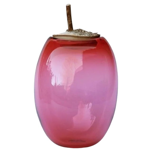 Tall Peach Branch Vase by Pia Wüstenberg For Sale