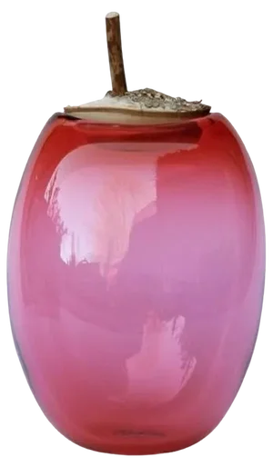 Tall Peach Branch Vase by Pia Wüstenberg