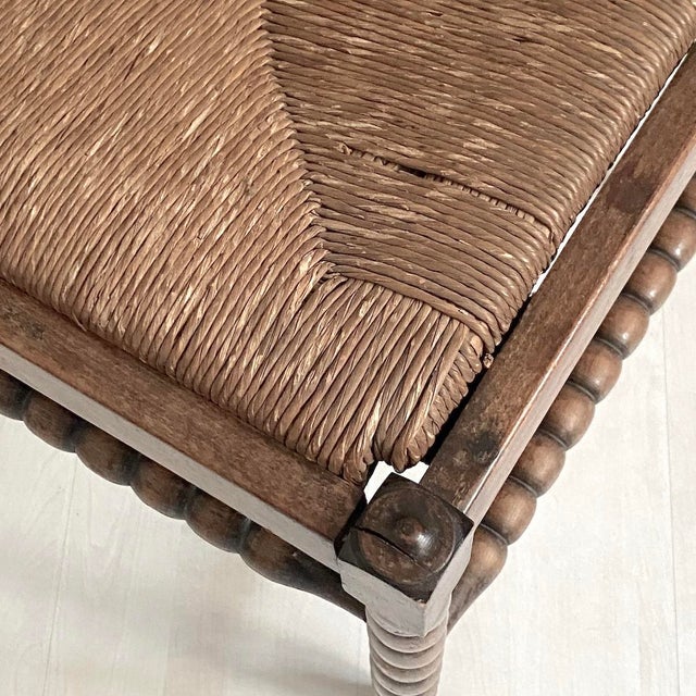 Corner Chair in Turned Wood, 1930s For Sale - Image 4 of 8