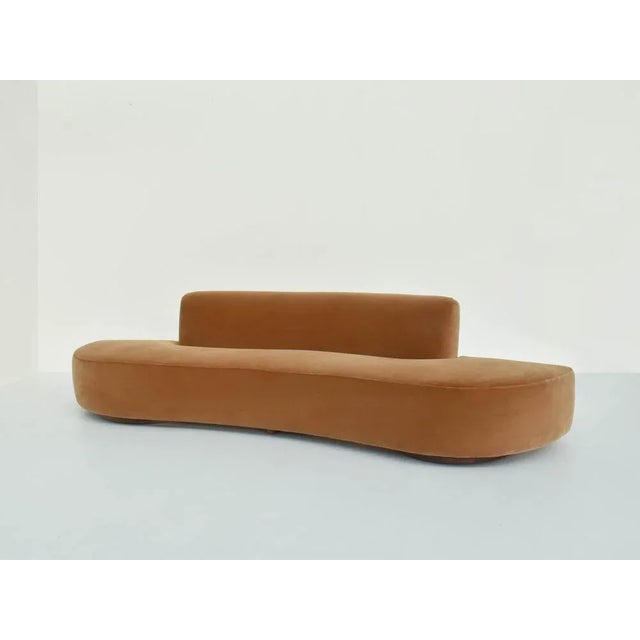 Goldenrod Large Curved 150 BC Anthropomorphic Sofa attributed to Vladimir Kagan, USA, 1960s For Sale - Image 8 of 9
