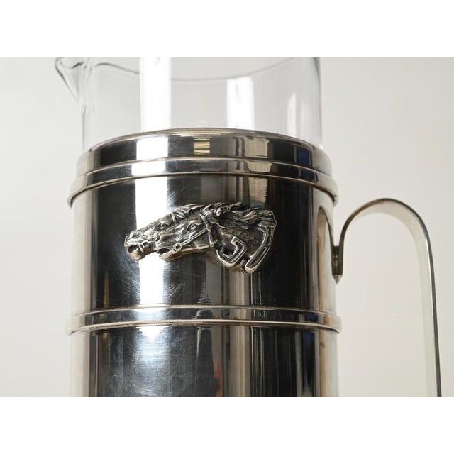 Silver-Plated Carafe with Crystal Insert from Gucci, Italy, 1970s For Sale - Image 12 of 17