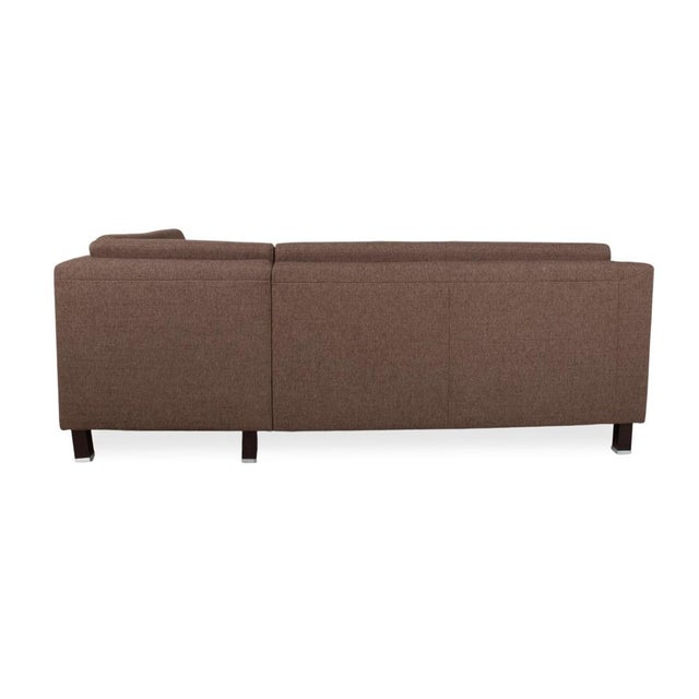 Flex Plus Fabric Corner Sofa in Brown with Manual Function by Ewald Schillig For Sale - Image 16 of 18