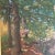 Impressionist Hammock Between the Trees, by Listed Artist M. E. Evans For Sale - Image 3 of 13