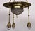 Antique Art Nouveau French Brass and Crystal Chandelier, 1890s For Sale - Image 11 of 13