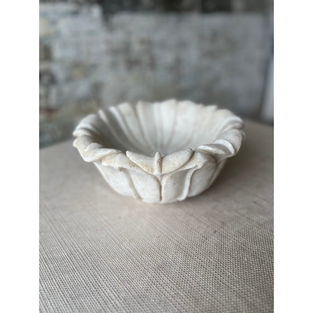 Flower Marble Bowl For Sale - Image 4 of 7