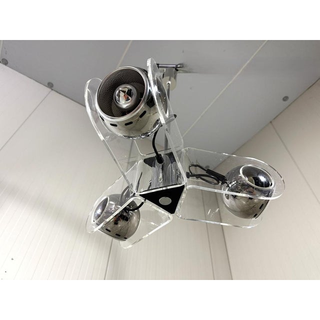 Mid-Century Modern Hanging Lamp in the style of Gino Sarfatti, 1970s For Sale - Image 3 of 18