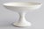 Boch La Louviere Antique Belgian White Ironstone Gilt Pedestal Compote For Sale - Image 4 of 10