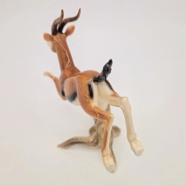 Porcelain Gazelle from Göbel, Germany, 1970s For Sale - Image 3 of 7