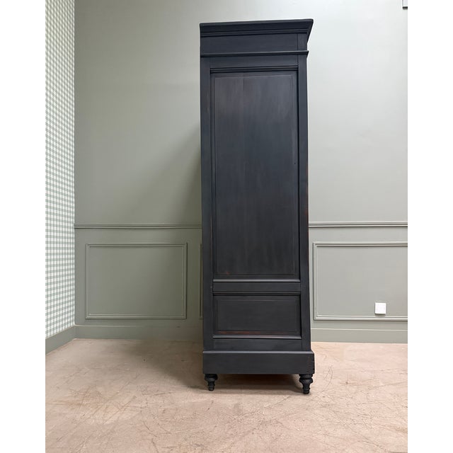 Directoire-Style Black Patinated Bookcase, 1890s For Sale - Image 4 of 15