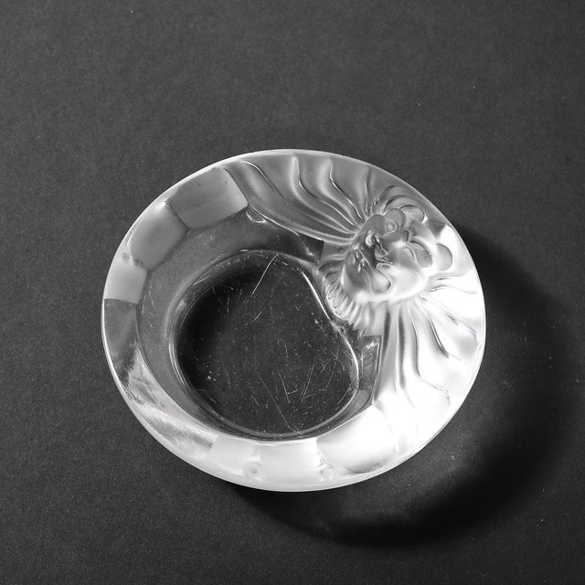 Vintage Lalique Tete De Lion Glass Dish For Sale - Image 15 of 15