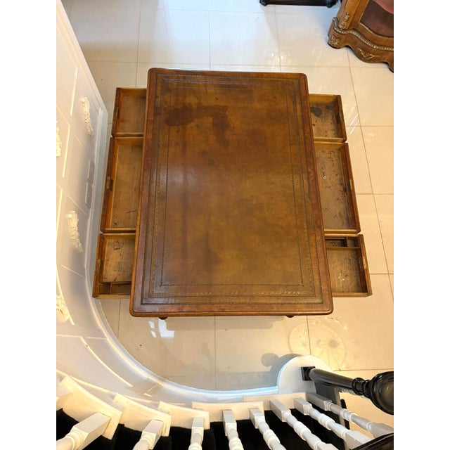 Early 19th Century Antique Georgian Mahogany Partners Library Writing Desk with Leather Slide, 1800 For Sale - Image 5 of 18