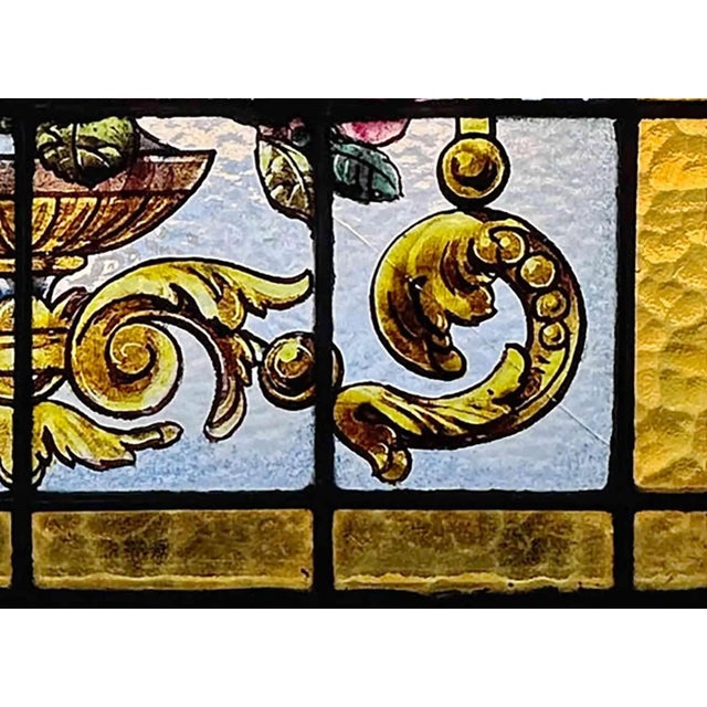 Antique Stained Glass Window For Sale In New York - Image 6 of 7