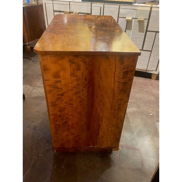 Biedermeier 19th C. Biedermeier Black Walnut Chest For Sale - Image 3 of 7