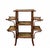 Bamboo Etagere with Silk Shelves Painted with Asian Motifs attributed to Alfred Perret and Ernest Vibert, France, 1900s For Sale - Image 6 of 11
