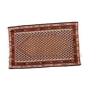 Vintage Traditional Turkish Wool Kilim Rug