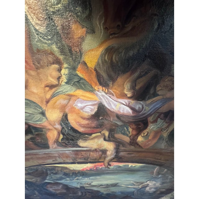 Baroque 19th Century Oil on Canvas After Peter Paul Rubens, “The Battle of the Amazons” For Sale - Image 3 of 10