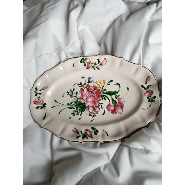 Ceramic 1940s Set of Three French Luneville Platters For Sale - Image 7 of 9