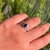 American Classic Pear Cut Sapphire & Diamond Engagement Ring Size 5 in 14k Solid Gold For Sale - Image 3 of 17