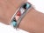 Native American 6 3/8" Ervin Tso Native American Sterling channel inlay bracelet For Sale - Image 3 of 11