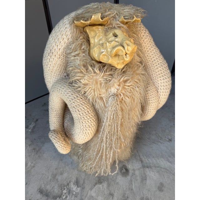 Bench by Edna Cataldo Bighorn Sheep Sculpture Sheep Manner of Francois-Xavier Lalanne For Sale - Image 16 of 18