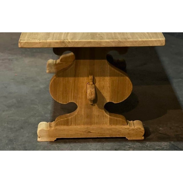Wood French Farmhouse Dining Table in Oak, 1925 For Sale - Image 7 of 18