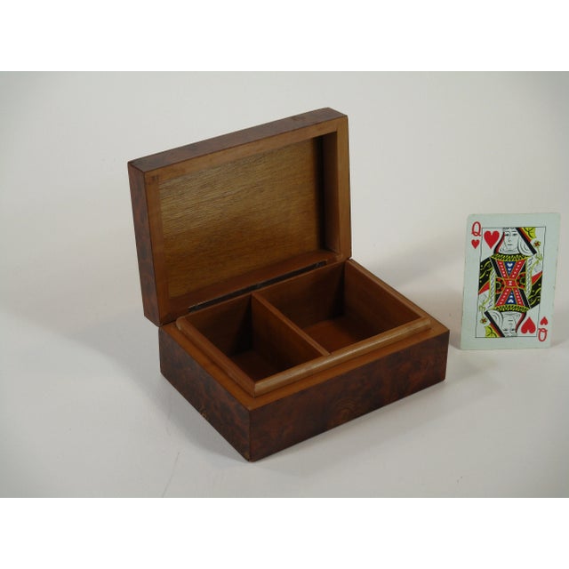 Grand Tour Antique Italian Grand Tour Souvenir Box with Burl Wood Inlay, Sorrento Italy For Sale - Image 3 of 9